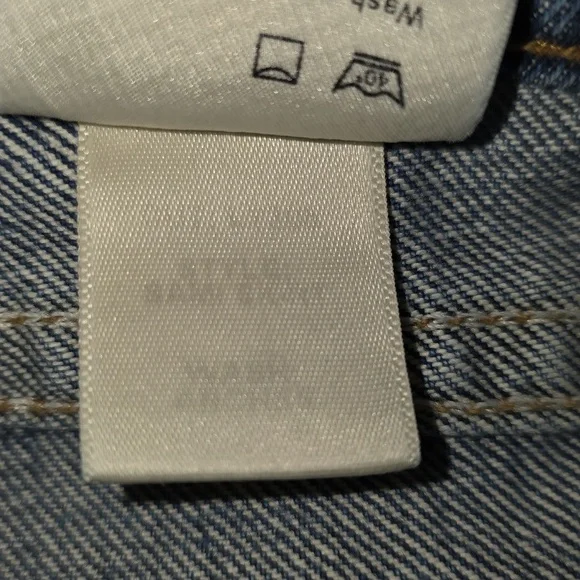 Reformation Distressed Denim Sami Festival Mini Skirt - Picture 7 of 7